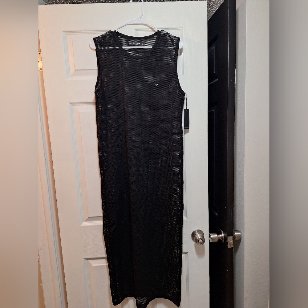 NWT Diamond Supply Company sleeveless black cover up dress.